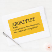 Archivar Funny Definition Sticker (Umschlag)
