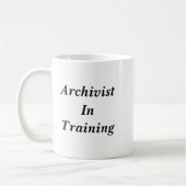 Archivar in der Trainings-Tasse Kaffeetasse (Links)