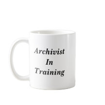 Archivar in der Trainings-Tasse