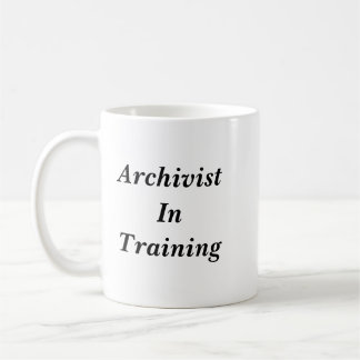 Archivar in der Trainings-Tasse Kaffeetasse