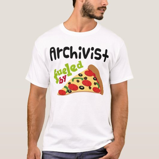 Archivar-(lustiges) Pizza-T-Shirt T-Shirt (Vorderseite)