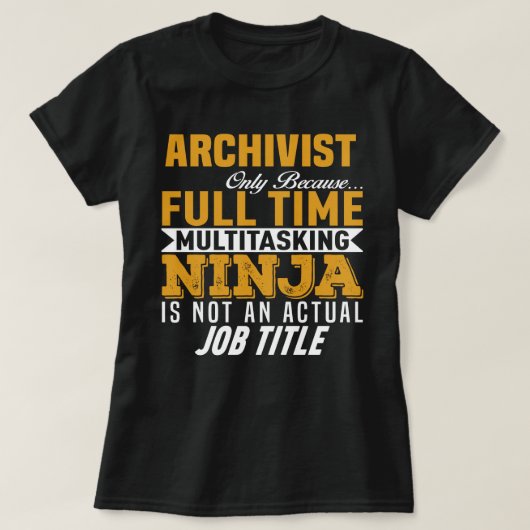 Archivar T-Shirt (Design vorne)
