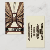 Archivarchiv Bibliothekar Visitenkarte (Vorne/Hinten)