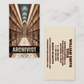 Archivarchive Visitenkarte (Vorne/Hinten)