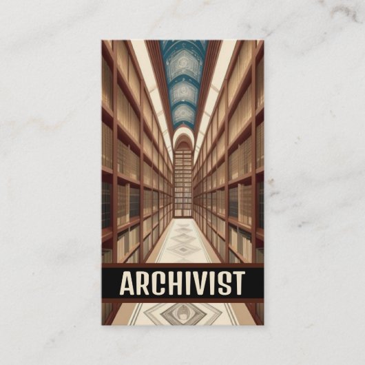Archivarchive Visitenkarte (Vorderseite)