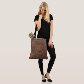 Archivars Ledertextur-Ästhetik-Tasche Tasche (Am Model)