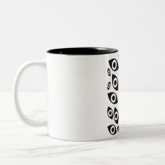 Archivauge des leeren Musters Zweifarbige Tasse