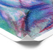 Archivdruck "Hübsch Geisha" mit weißer Grenze Poster (Ecke)