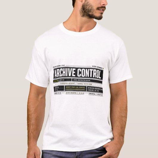 Archive Control — Tactical Protocol  T-Shirt (Vorderseite)