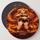 Archive Galaxy: Aries Phoenix Button (Vorne & Hinten)