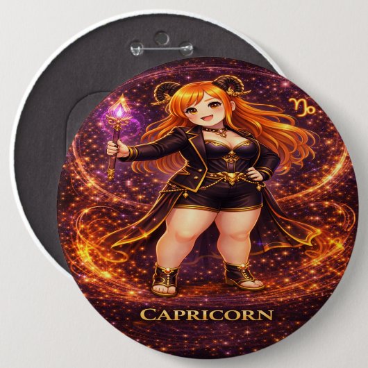 Archive Galaxy: Capricorn Rooted Peak Button (Vorne & Hinten)
