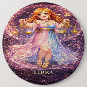 Archive Galaxy: Libra Neon Harmony Button (Vorderseite)