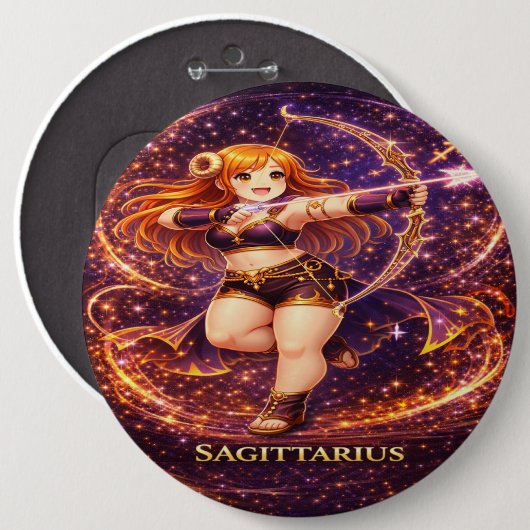 Archive Galaxy: Sagittarius Archer Button (Vorne & Hinten)