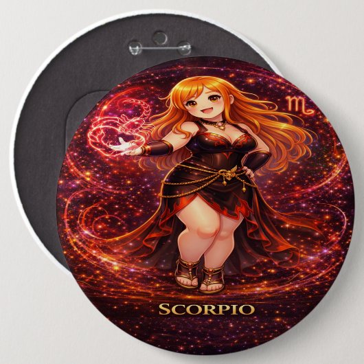 Archive Galaxy: Scorpio Shadow Familiar Button (Vorne & Hinten)