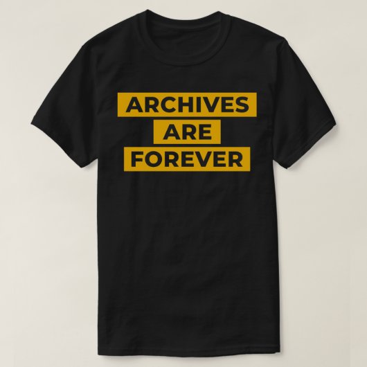 Archives Archivist T-Shirt (Design vorne)