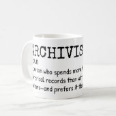 Archivgift Tasse - Funny Definition Design (Vorderseite Links)