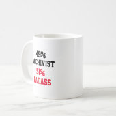 Archivist Badass Kaffeetasse (Vorderseite Links)