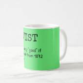 Archivist Definition Tasse - Geschenk für Historie (VorderseiteRechts)