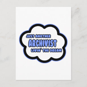 Archivist .. Der Traum von Livin Postkarte