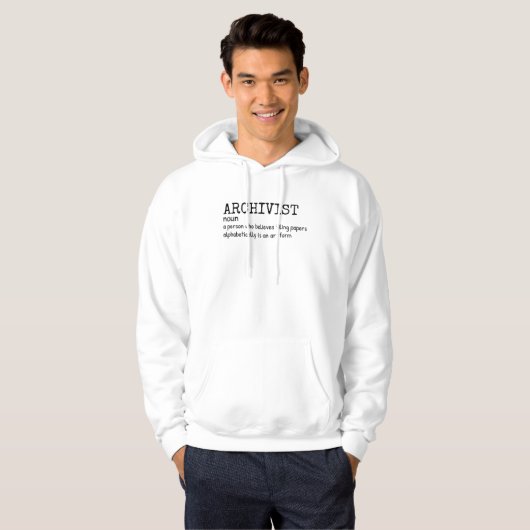 Archivist - Funny Definition Sweatshirt Hoodie (Vorne ganz)