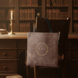 Archivist’s Vault Leather Texture Aesthetic Tote Tasche