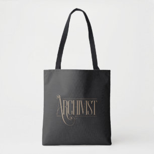 Archivist - Vintage, elegante Typografie Tasche