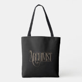 Archivist - Vintage, elegante Typografie Tasche (Rückseite)