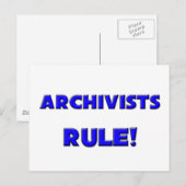 Archivisten Regel! Postkarte (Vorne/Hinten)