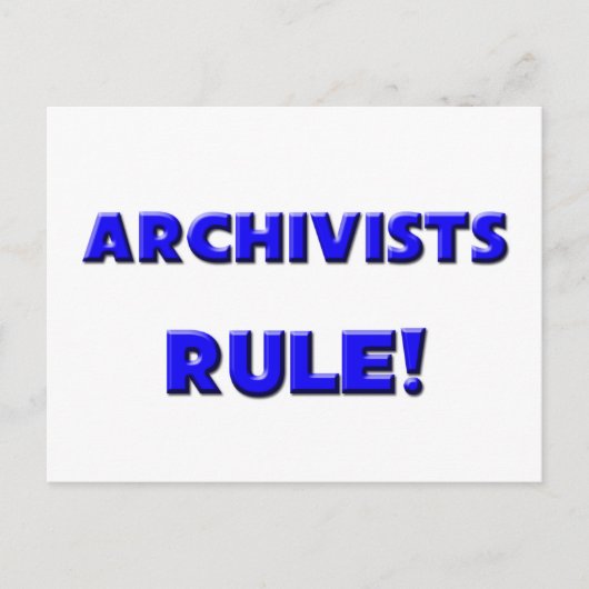 Archivisten Regel! Postkarte (Vorderseite)