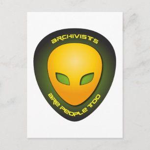 Archivisten sind auch Menschen Postkarte