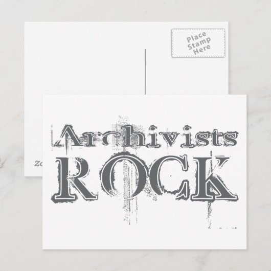 Archivists Rock Postkarte (Vorne/Hinten)