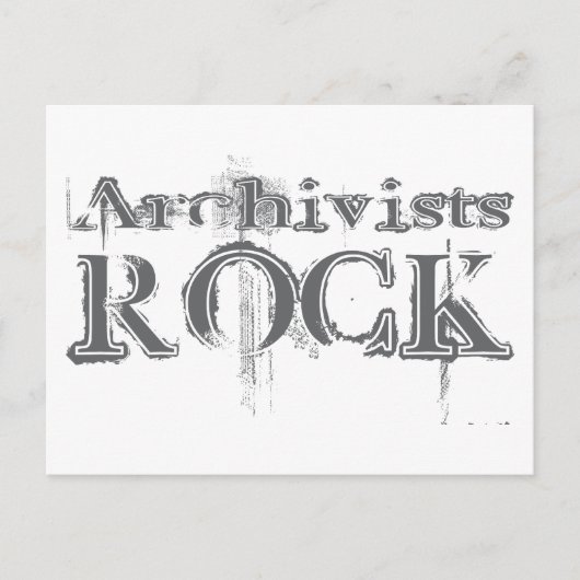 Archivists Rock Postkarte (Vorderseite)