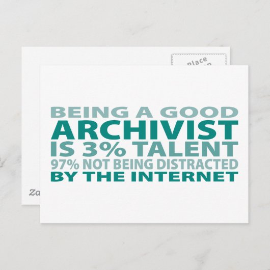 Archivkunst 3 % postkarte (Vorne/Hinten)