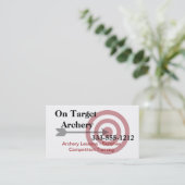 Archivmaterial und Lektionen Visitenkarte (Stehend Vorderseite)