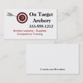 Archivmaterial und Lektionen Visitenkarte (Vorne/Hinten)