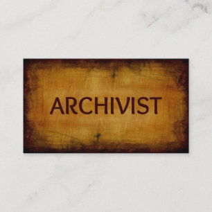 Archivstil-Visitenkarte mit Bürstenbürsten Visitenkarte