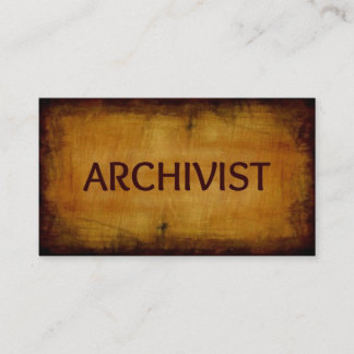 Archivstil-Visitenkarte mit Bürstenbürsten Visitenkarte