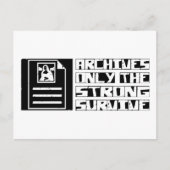 Archivüberleben Postkarte (Vorderseite)