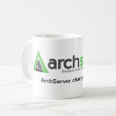 ArchServer änderte mein Leben Kaffeetasse (Vorderseite Links)