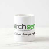 ArchServer änderte mein Leben Kaffeetasse (Mittel)