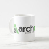 Archserver Tasse mit unserem Logo (Vorderseite Links)