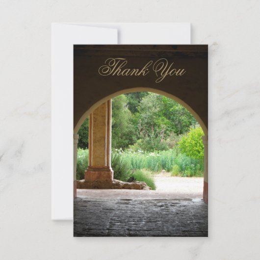 Archway Garden Dankeschön Karte (Vorderseite)