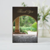 Archway Garden Dankeschön Karte (Stehend Vorderseite)
