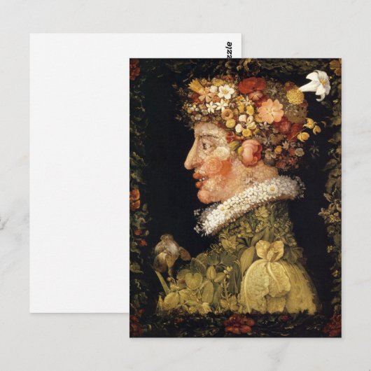 Arcimboldo-Frühjahr Postkarte (Vorne/Hinten)