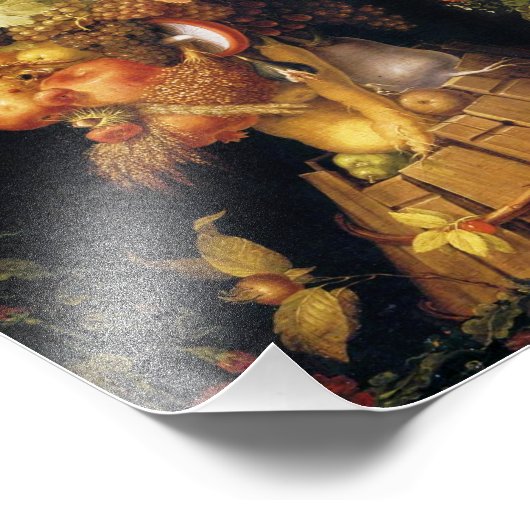 Arcimboldo Herbst Fotodruck (Ecke)