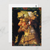 Arcimboldo Herbstpostkarte Postkarte (Vorne/Hinten)