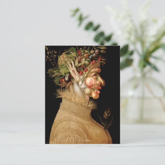 Arcimboldo Summer Postcard Postkarte (Stehend Vorderseite)