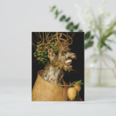 Arcimboldo Winter Postkarte (Stehend Vorderseite)