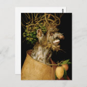 Arcimboldo Winter Postkarte (Vorne/Hinten)