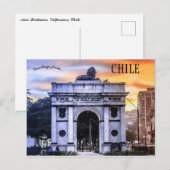 Arco Británico Chile Valparaiso Postcard Postkarte (Vorne/Hinten)